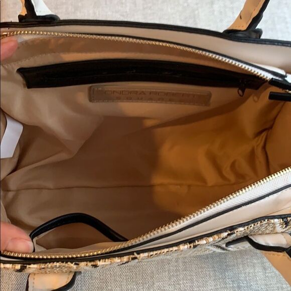 NWT - Raffia Satchel Handbag by Sondra Roberts - Picture 5 of 11